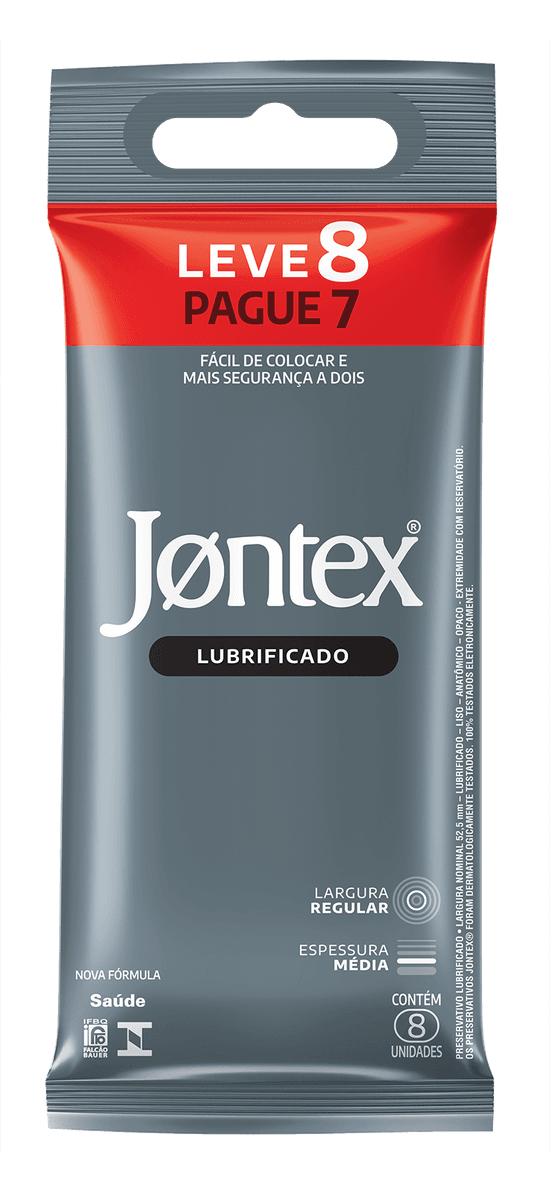 Jontex Lubrificado L8P7 8 Unidades