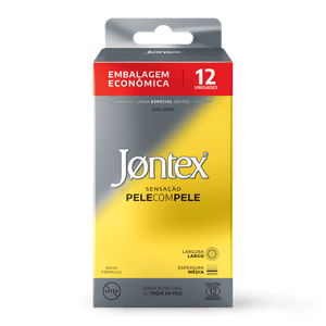 Jontex Sensação Pele com Pele 12 Unidades