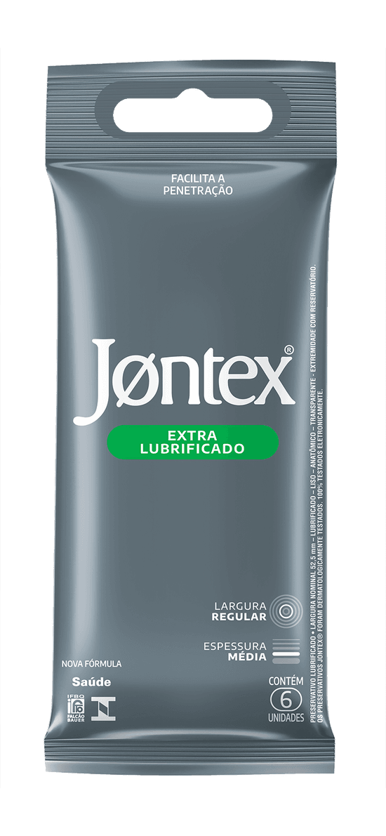 Jontex Extra Lubrificado 6 Unidades