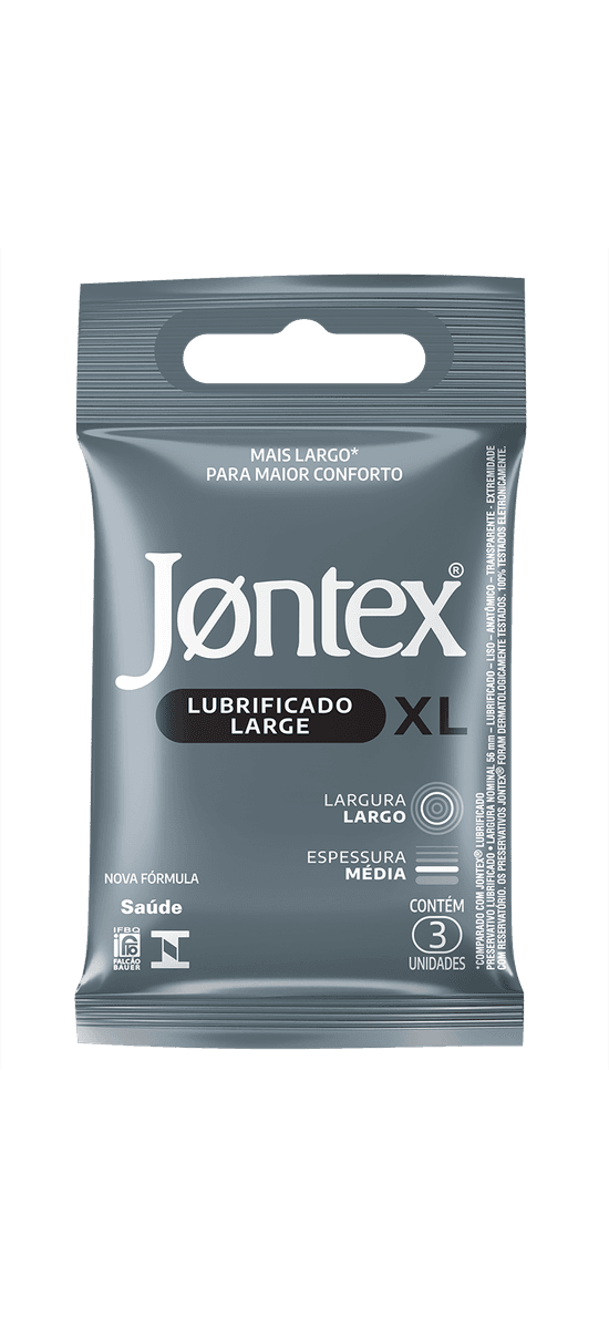 Jontex XL Lubrificado 3 Unidades