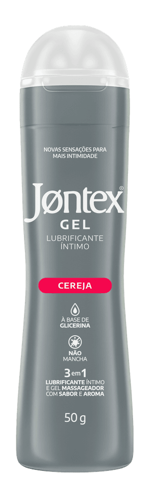 Jontex Gel Lubrificante Cereja 3 em 1 50G